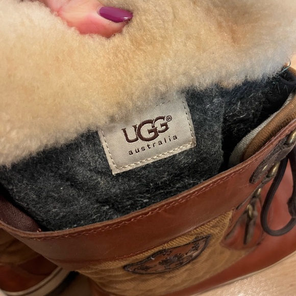 UGG Leather Tall Boot with Lambs Fur. 7M winter snow boots - Picture 11 of 15